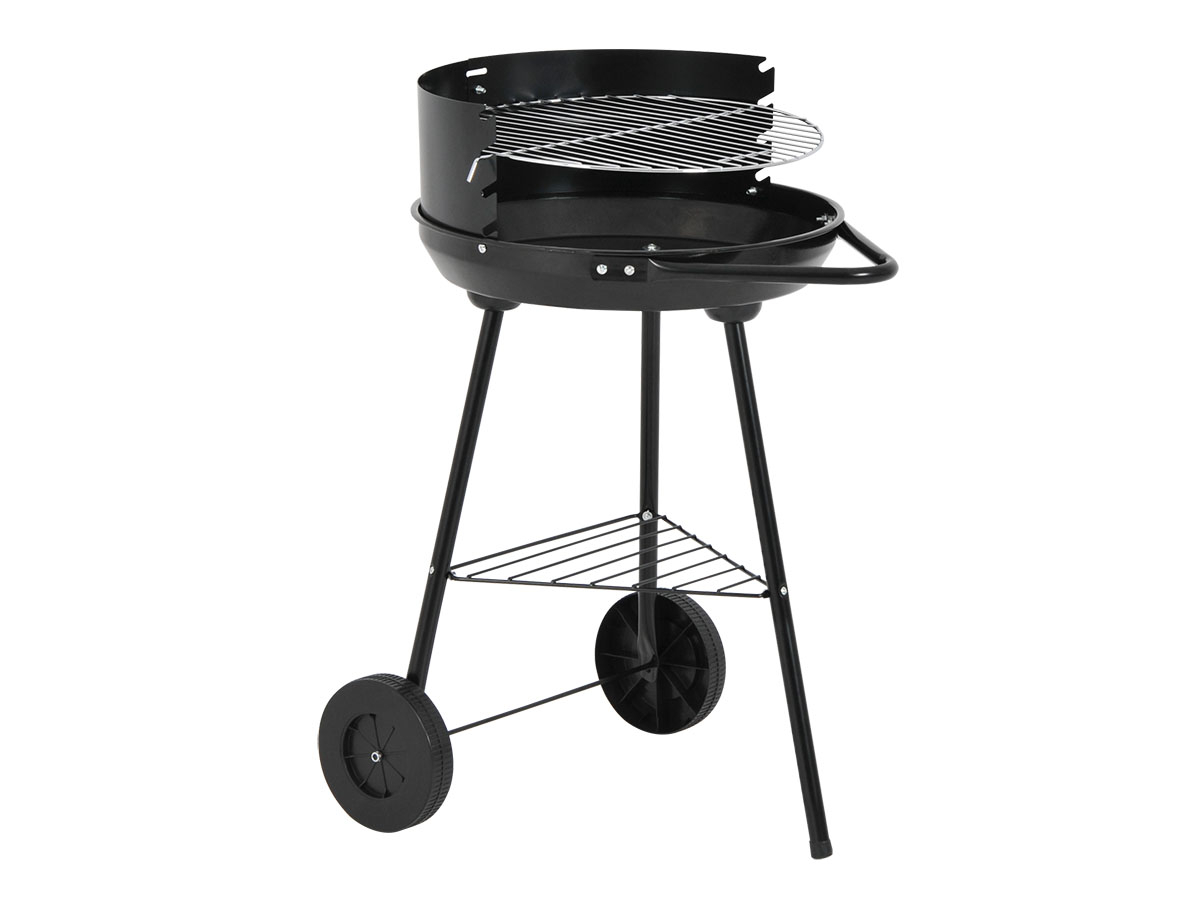 Halboffener Grill auf Rädern