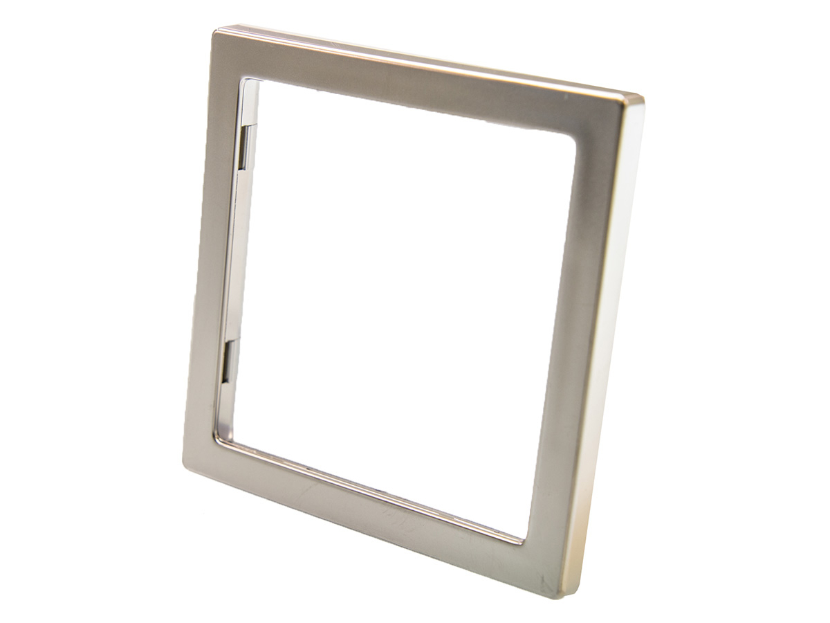 BBA 1-Fach Abdeckrahmen – Silver