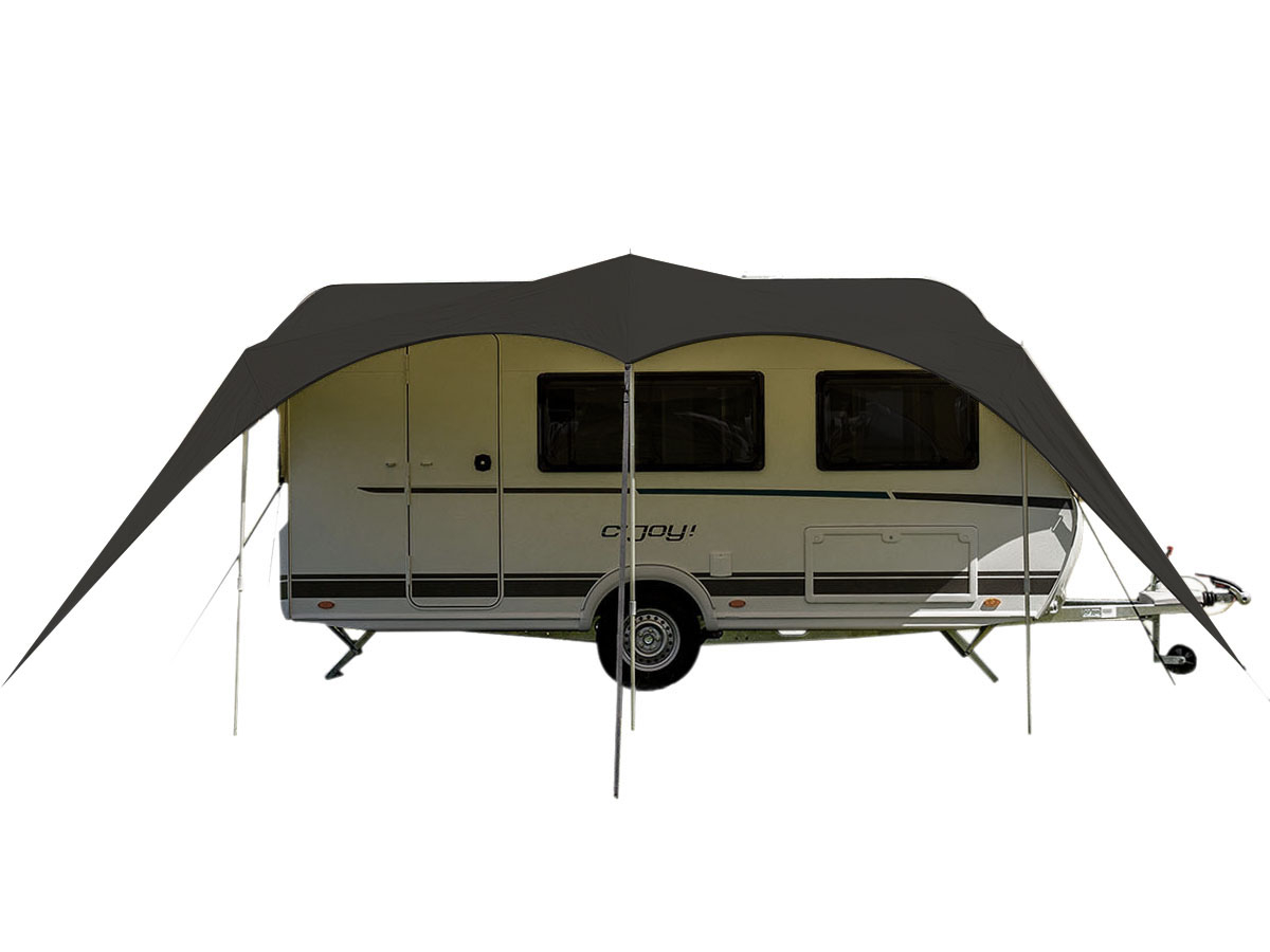 Campooz Trekking Sonnensegel 375 cm – Schwarz