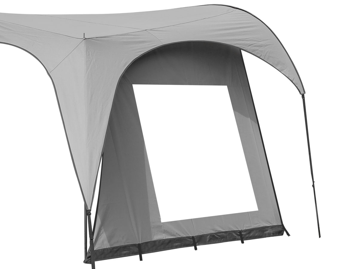 Campooz Travelling Seitenwand mit Fenster – Grau