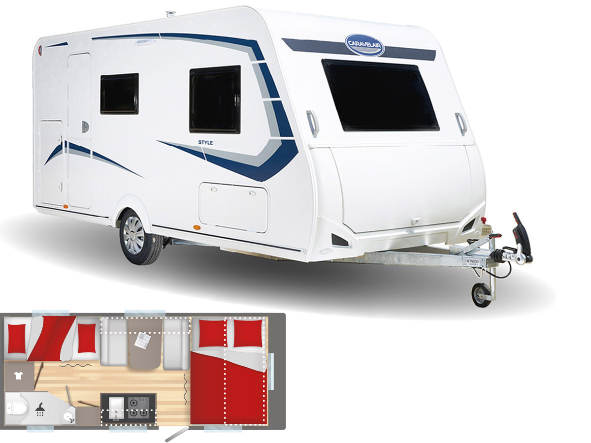 Caravelair Alba Style 496 2022 Family Wohnwagen