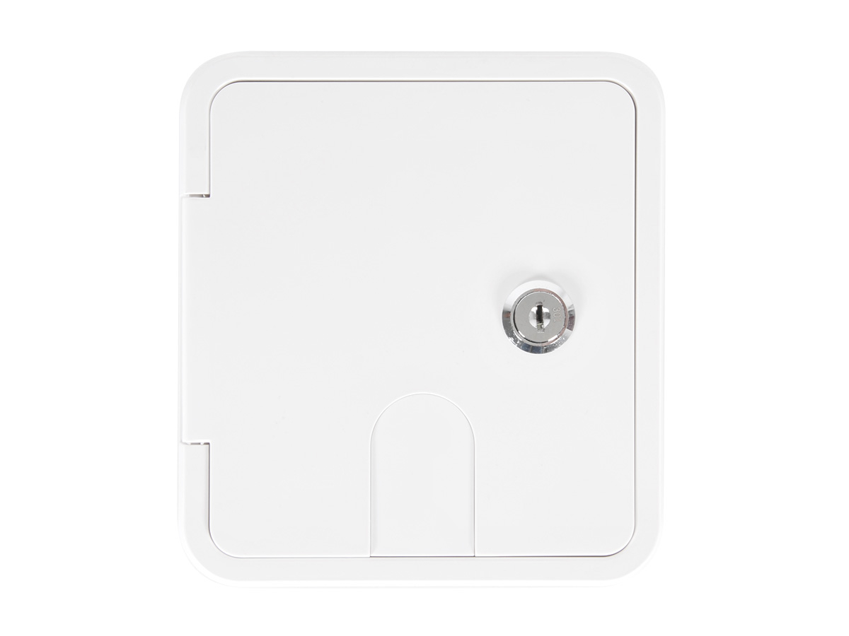 Carbest Serviceklappe mit Schloss 107x122mm – white