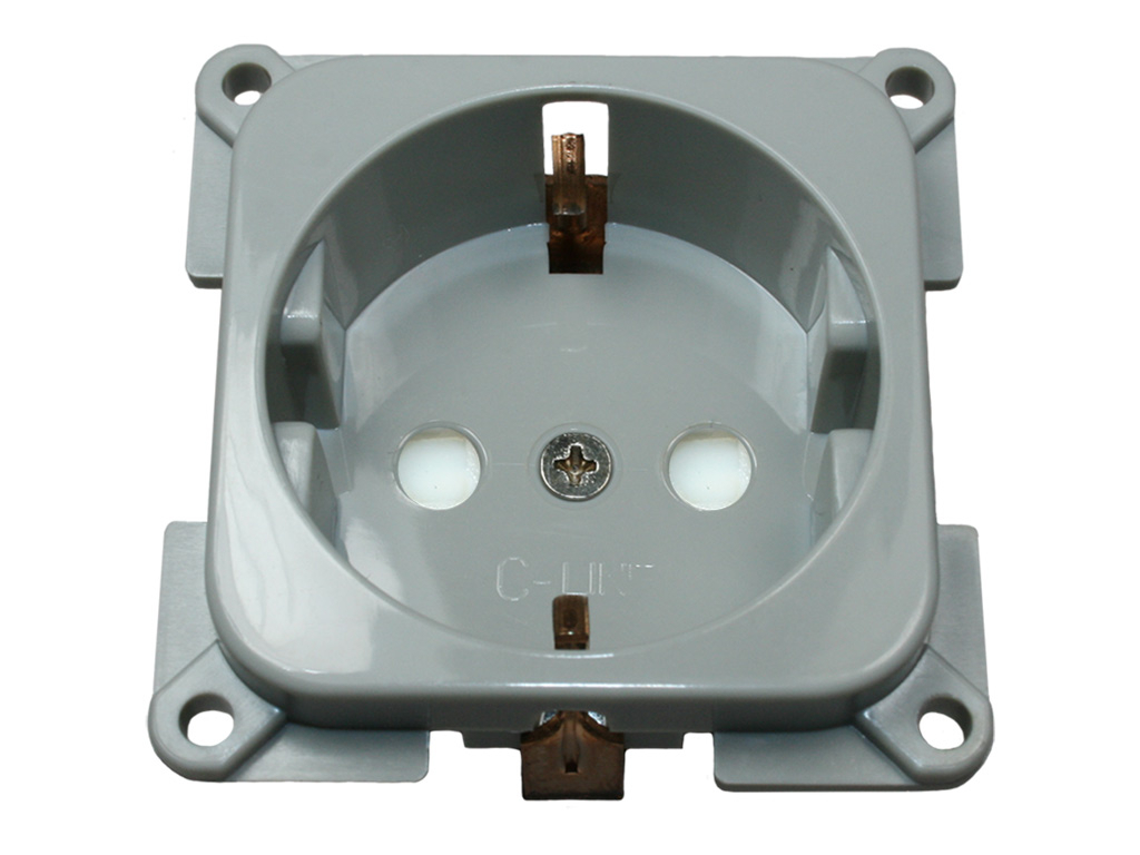 Haba C-line Wandsteckdose – Grey