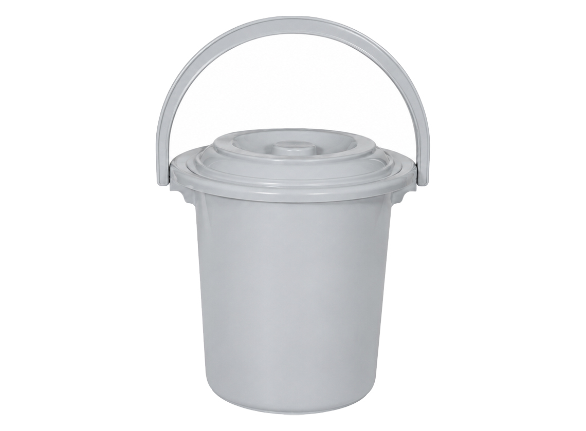 Curver Toiletteneimer mit Deckel – 10 Liter