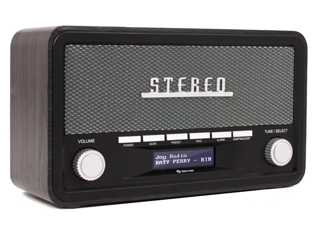 Denver DAB18 DAB+ Bluetooth Radio – Dark Grey