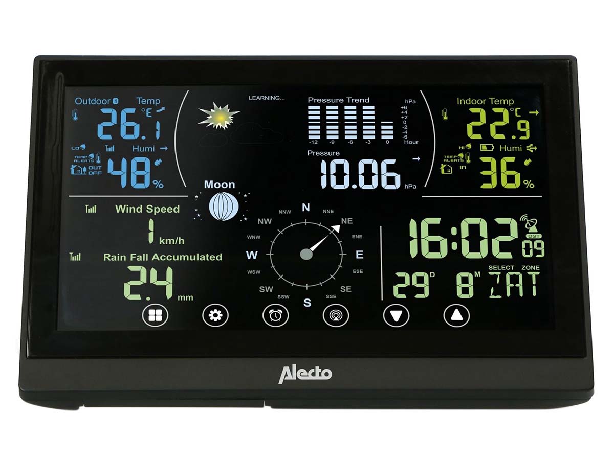 Alecto WS3875 Wetterstation – Black