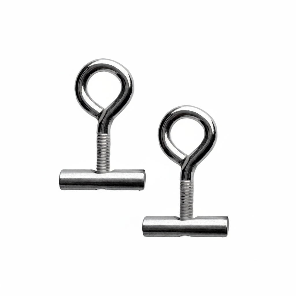 040parts 7mm Kederstopper mit Ösenschraube – Set von 2