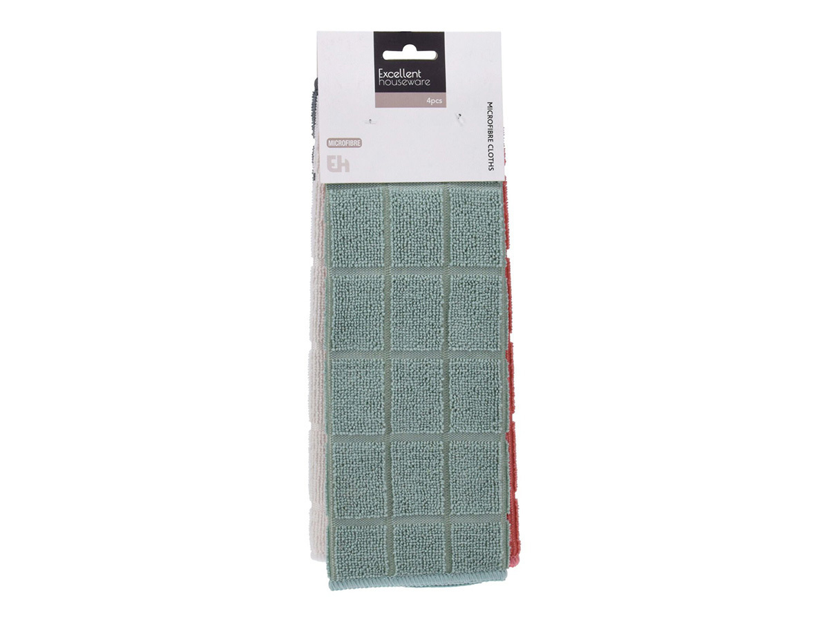 Excellent Houseware Microfasertücher – 4 Stück