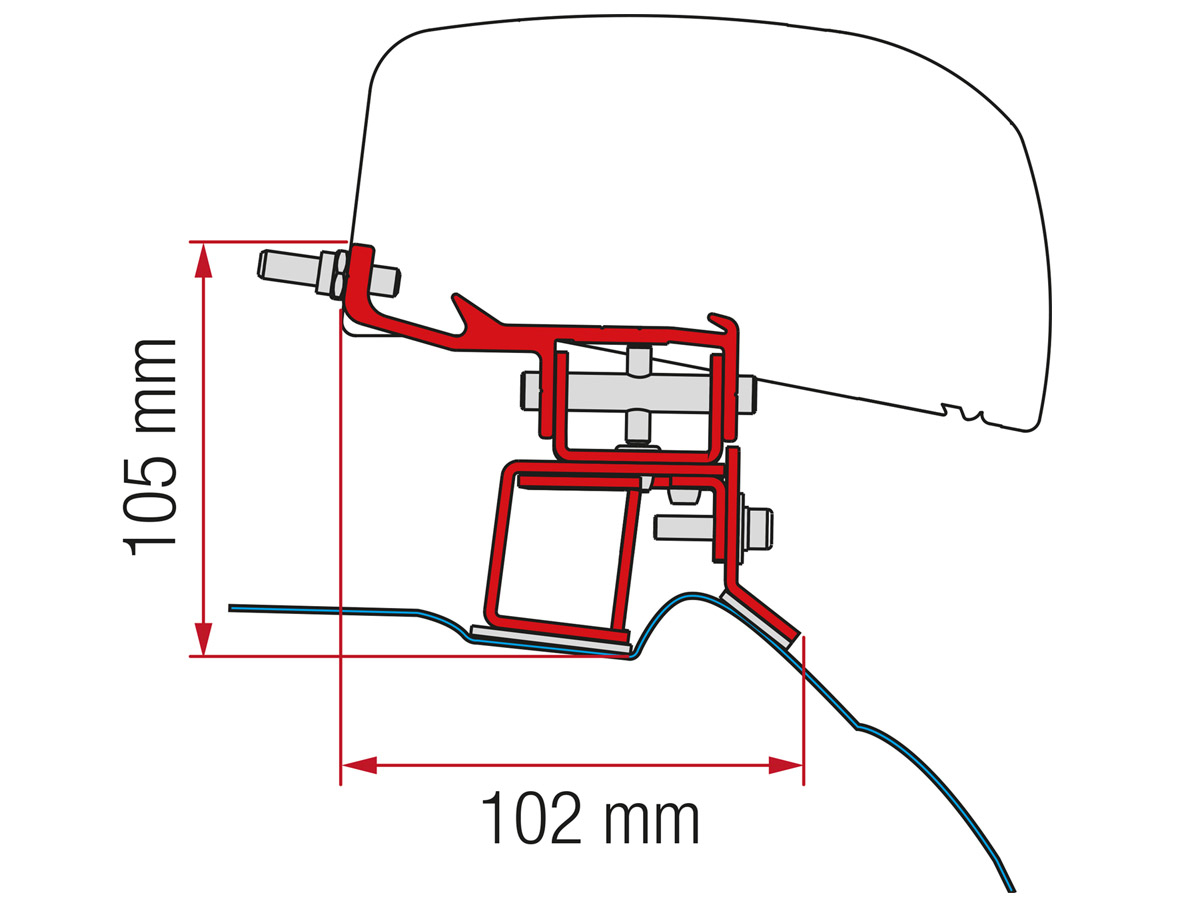 Fiamma Adapter F40Van Mercedes V Class