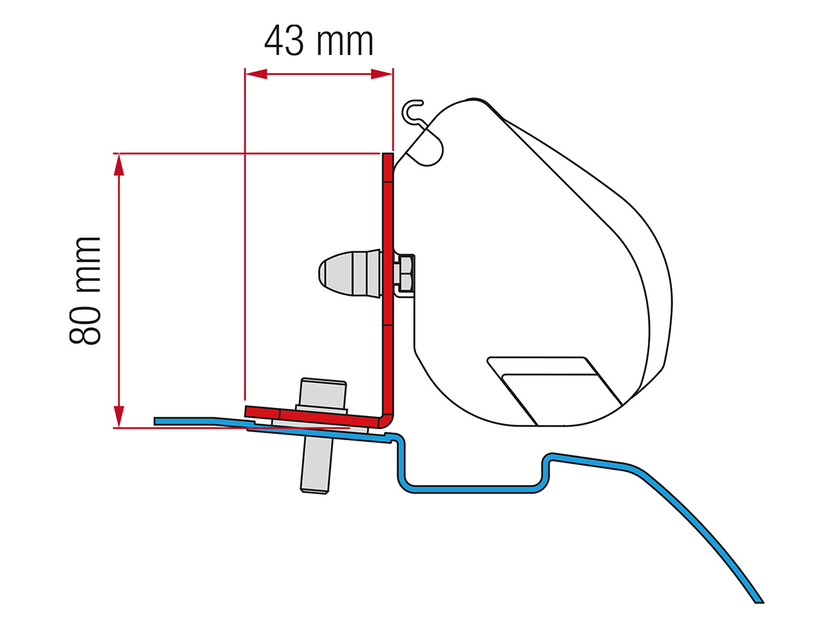 Fiamma F35 Adapter Nissan NV200