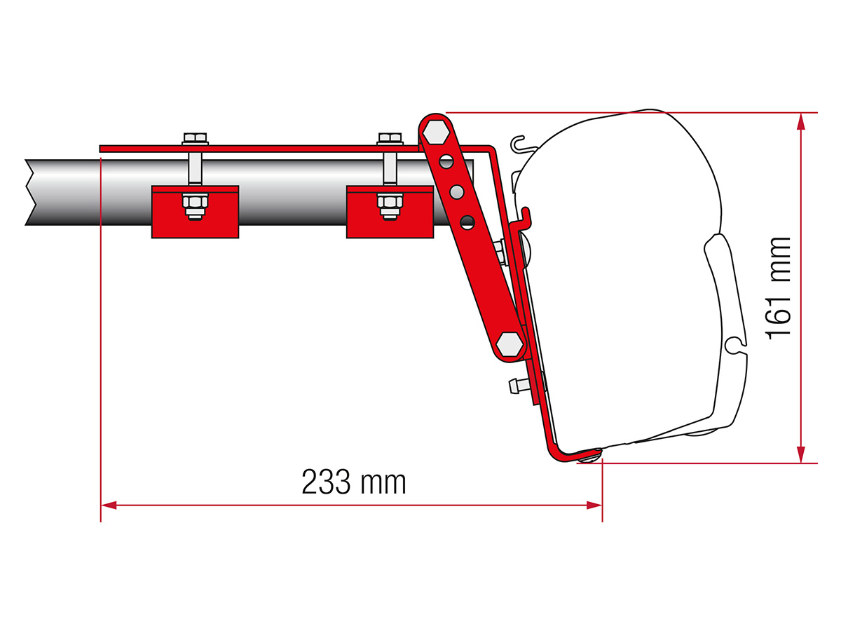 Fiamma F45/F43 Adapter Roof Rail