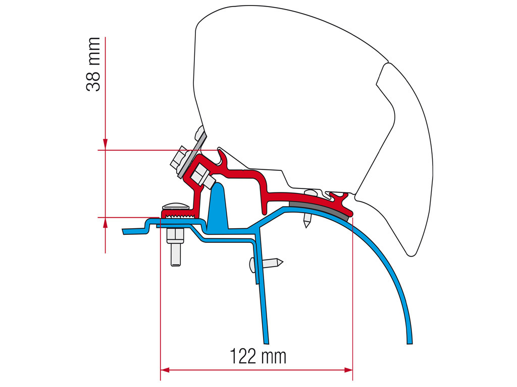 Fiamma F80/F65 Adapter Master 1998-2010