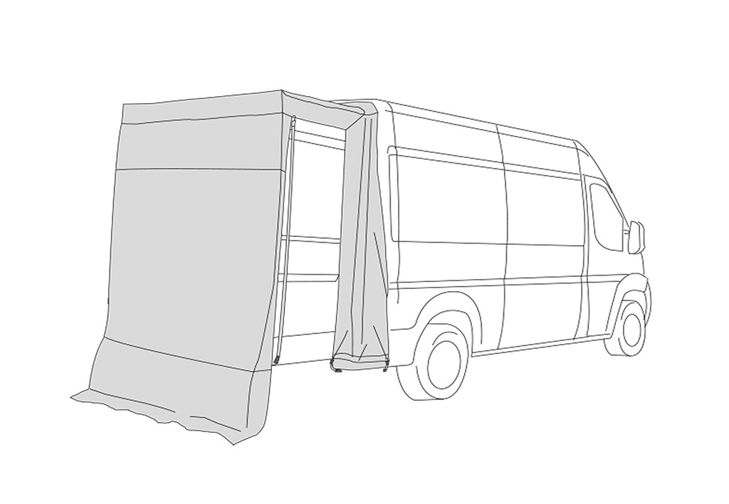 Fiamma Rear Door Cover Ducato Heckzelt