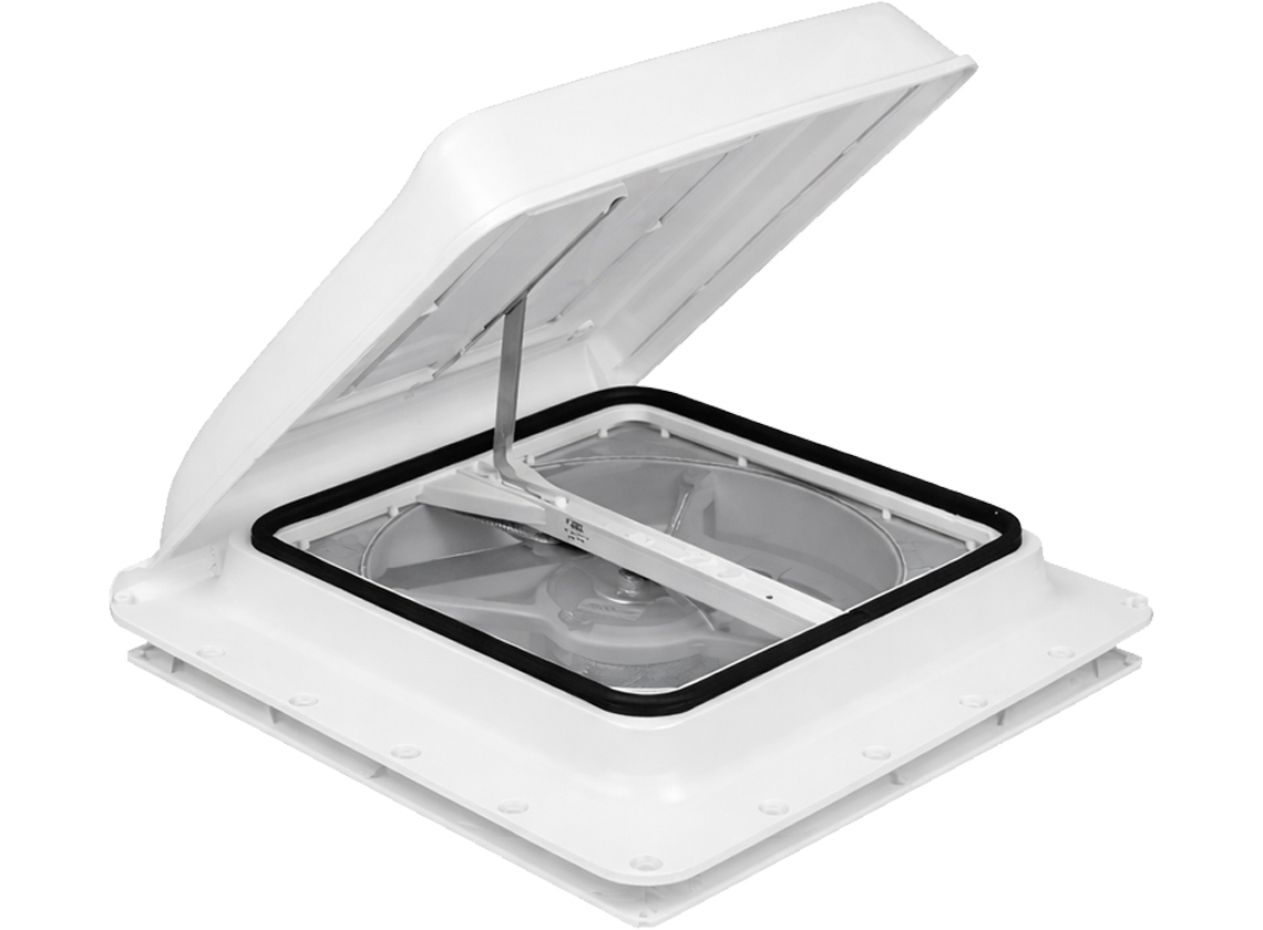 Fiamma Turbo Vent Premium 40 x 40 Dachluke mit Ventilator – white