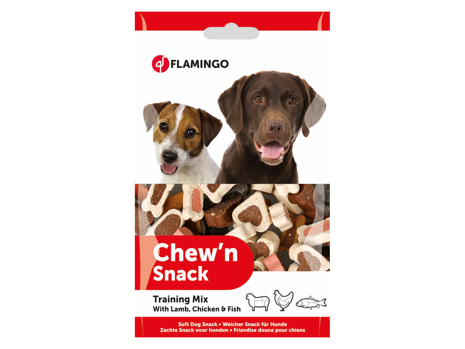 Flamingo Chew'N Snack Trainings Mix Hundeleckerlis
