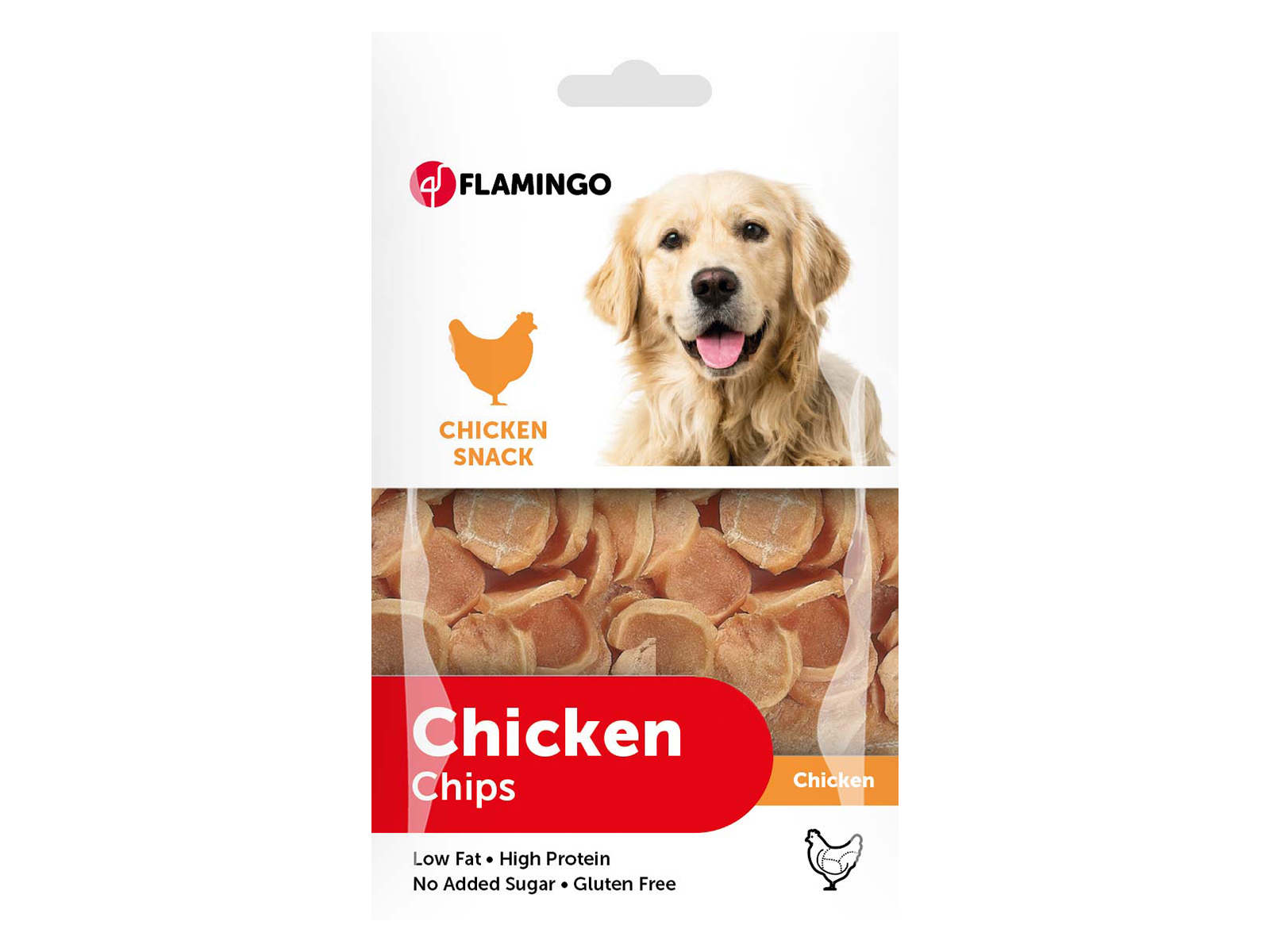 Flamingo Chicken Chips Hundesnack