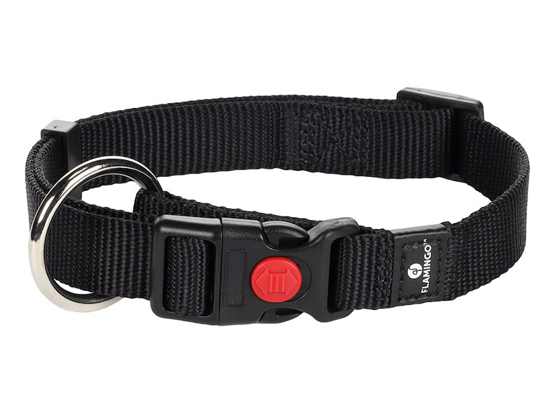 Flamingo Ziggi Black Halsband – S