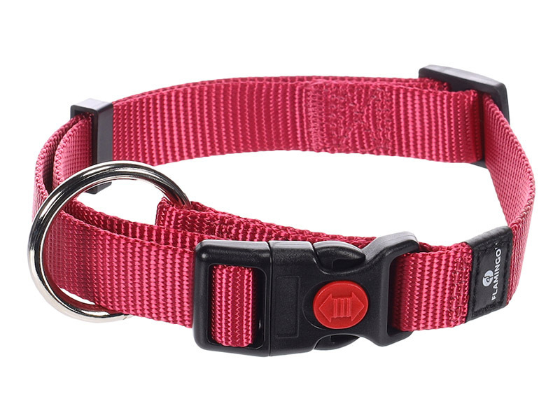 Flamingo Ziggi Cherry Red Halsband – L