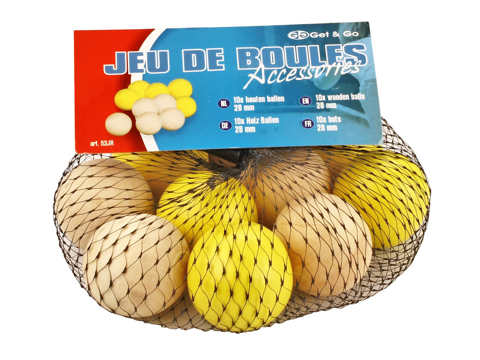 Get & Go Jeu de boules Holzbälle