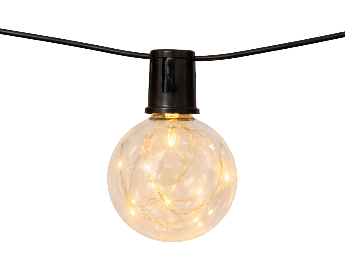 50 LED Deco Light transparente Partybeleuchtung