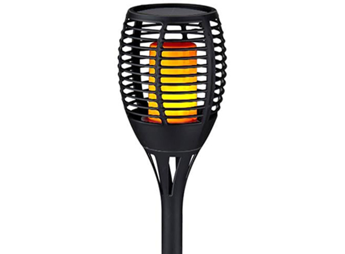 Grundig Solar-Gartenfackel mit Flammeneffekt
