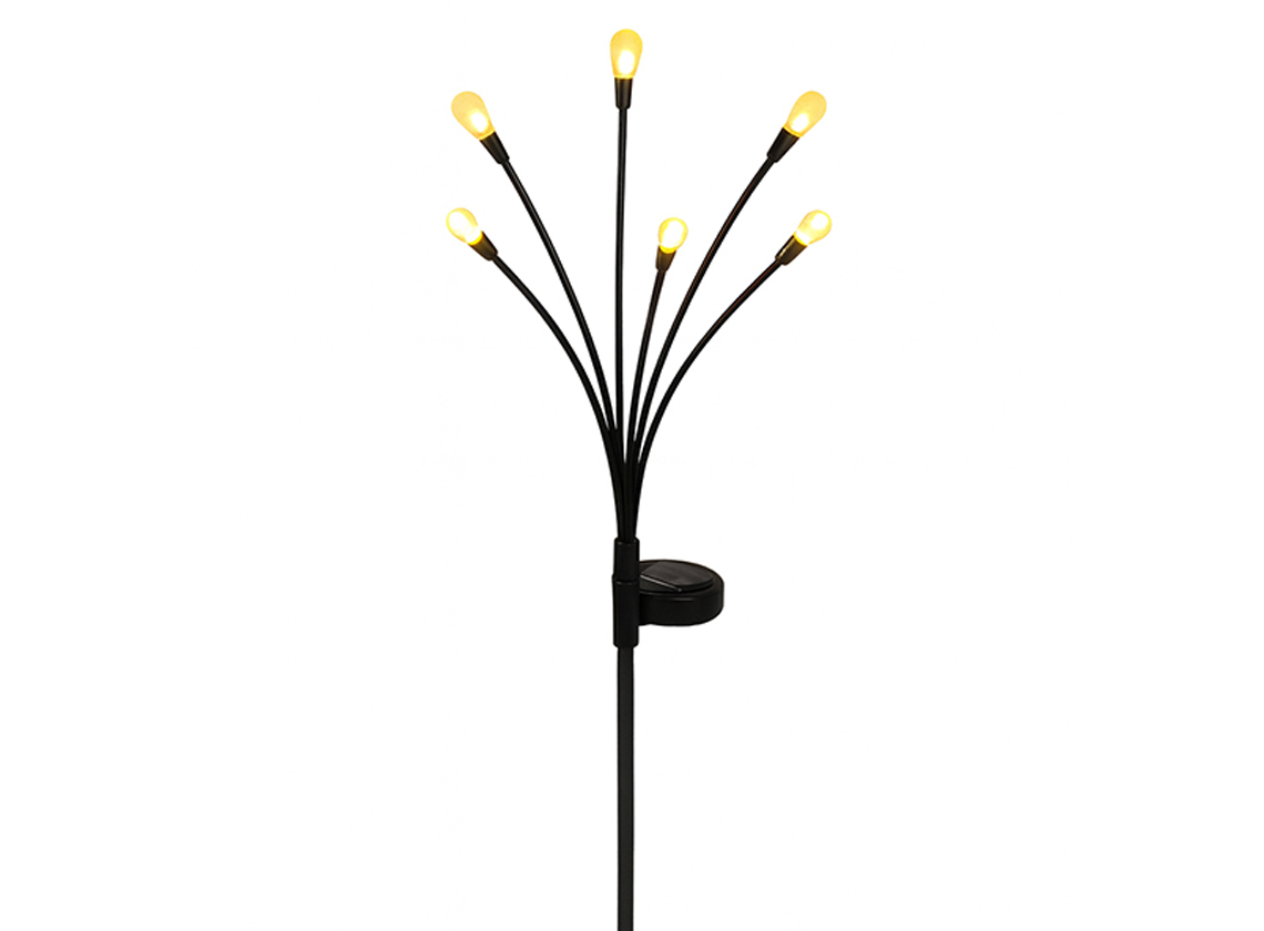 Grundig Solar-Gartenleuchte mit flexiblen LED-Stielen