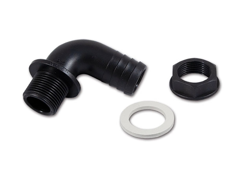 Gewinkelter Ø 25 mm 3/4 Schlauchanschluss