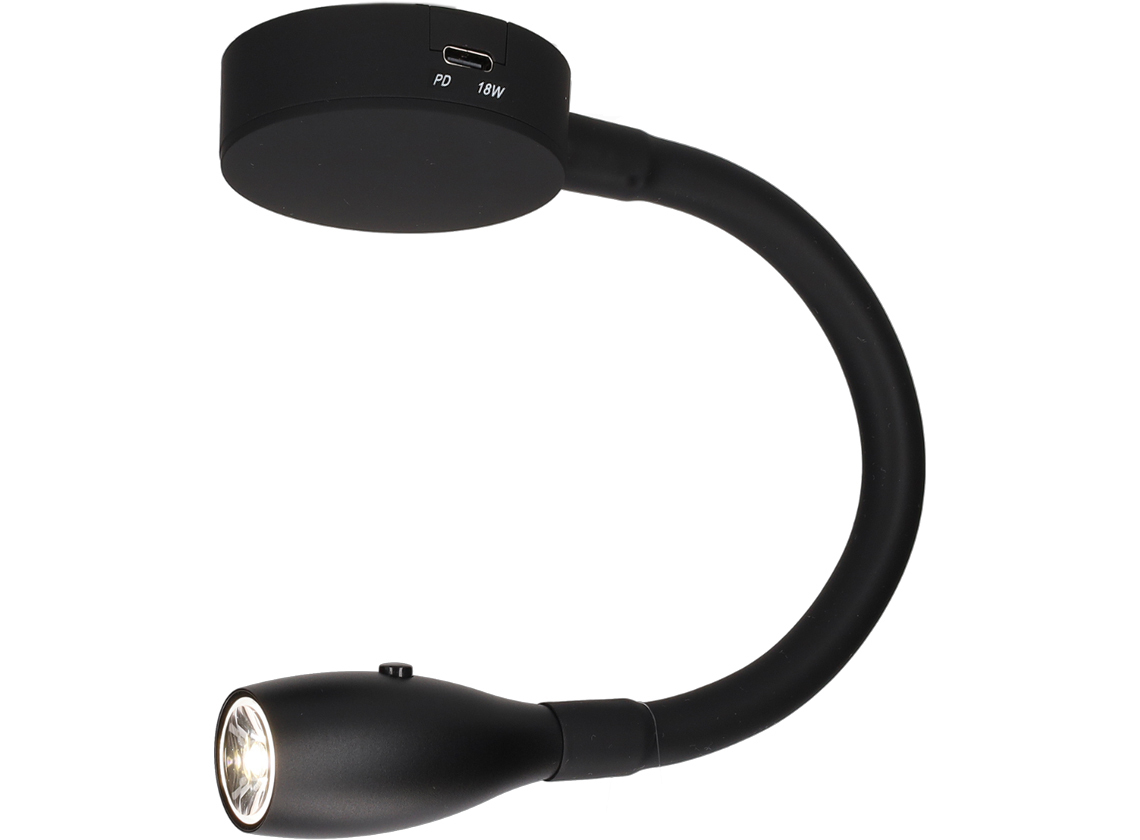 HABA Furnari flexibler Aufbaustrahler mit USB-C-Ladeanschluss