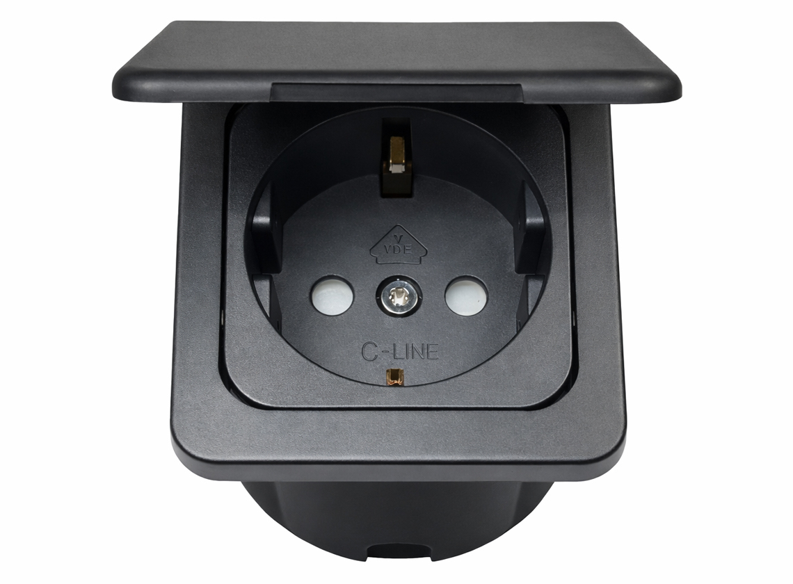 Haba Wandsteckdose – Black