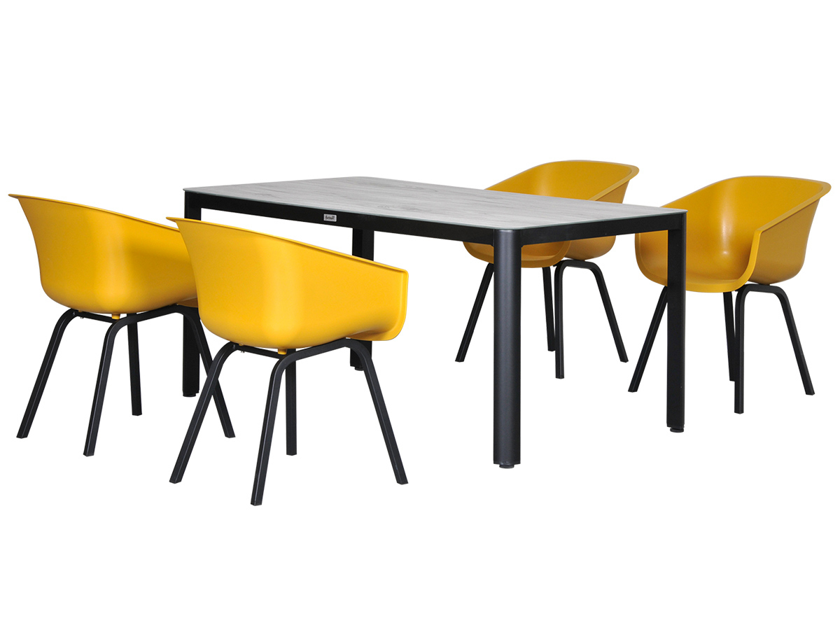 Hartman Amalia Jill Yellow Curry Diningset