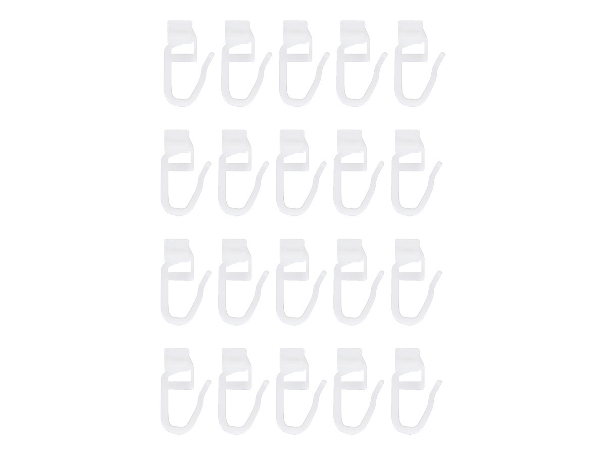 Obelink Gardinenrunners mit Haken (20 Stück) – white