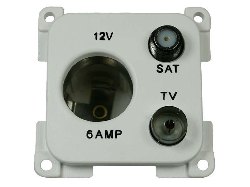 Haba C-line Multi Wandsteckdose – White